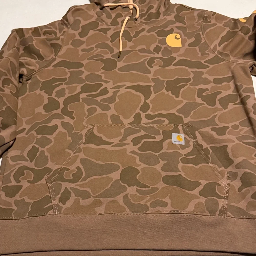 Carhartt Women's Camo Hoodie - Brown - Picture 4 of 8